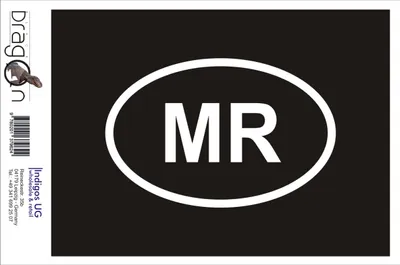 Produktbild von Aufkleber / Autoaufkleber - JDM / Die cut / Auto / OEM - Mauretanien MR - 110x70 mm pink - Heckscheibe / Heckscheibenaufkleber