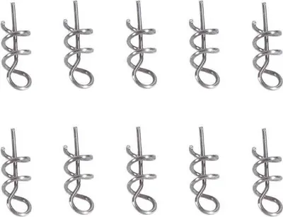Produktbild von 100 Stück Köderstifte, 14 mm Angeln Schraubstifte, Weichköder-Federstifte für Süßwasser, ideal für Angler