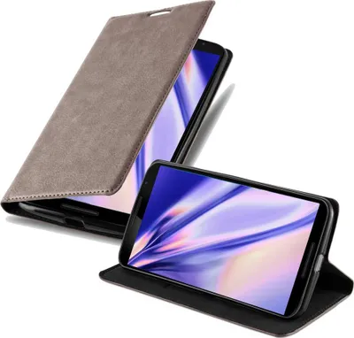 Image de Cadorabo Housse pour Motorola Google NEXUS 6 Housse de protection marron Housse pour téléphone portable Etui Case Cover Fermeture magnétique