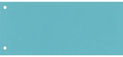 Produktbild von Exacompta Trennstreifen, , 190g/qm, 105 x 240 mm, gelocht, 100 Stück, blau