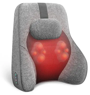 Shiatsu-Rückenmassagekissen für Bürostuhl, 40x37x20 cm, schwarz