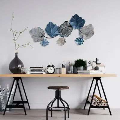 Immagine prodotto di Wallity, Zhoushan 3, Accessorio decorativo da parete in metallo, 100 % METALLO, Multicolore, 42 x 80 cm
