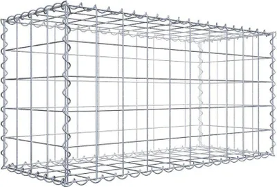 Produktbild von Gabione 100 cm x 50 cm x 40 cm (L x H x T), Maschenweite 10 cm x 10 cm, Spirale