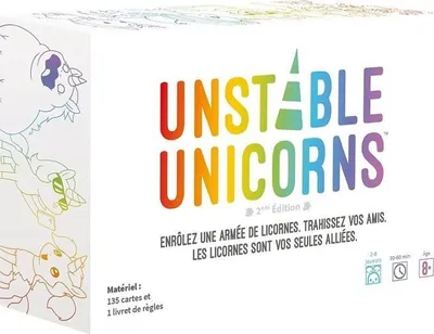 Produktbild von Unstable Unicorns Kartenspiel, Strategie, 2-8 Spieler, 8+ Jahre, 30-60 Minuten