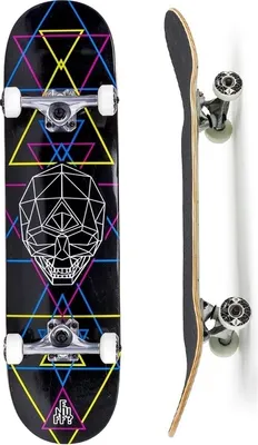Immagine prodotto di Enuff Skateboards Geo Skull 8'' Skateboard Nero 32 Pollici Nero 32 Pollici