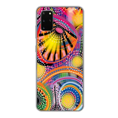 Produktbild von MuchoWow® Handyhülle Schutzhülle Hülle für Samsung Galaxy S20 Plus Formen - Kunst - Muster - Psychedelisch Silikon Softcase Handy Hülle - Hartschale