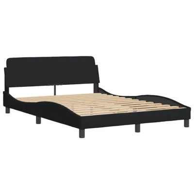 Produktbild von Bettgestell "Dover" Schwarz 140x200 cm Stoff