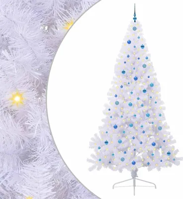Zdjęcie produktu dla vidaXL Sztuczna choinka biała 240 cm PVC i stal