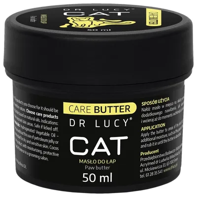 Zdjęcie produktu dla Dr Lucy Cat Care Butter - Krem odżywczy do łap kota 50ml