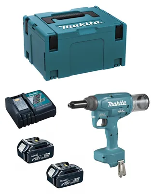Produktbild von Blindnietsetzgerät MAKITA DRV250RTJ (2 x 5,0 Ah + DC18RC + MAKPAC 3)