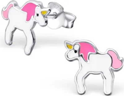 Produktbild von Kinderohrstecker Silber Ohrringe Einhorn