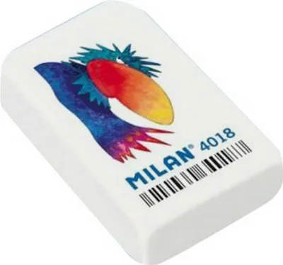 Zdjęcie produktu dla Gumka Milan 4018 biała 18 sztuk