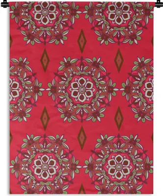 Produktbild von MuchoWow® Wandteppich Wandbehang Mandala - Muster - Blume 90x120 cm Tapisserie Dekoration Wandtuch - Wanddeko