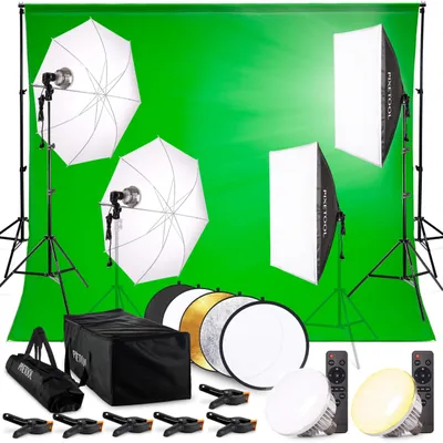 Obrázek produktu pro Greenscreen 3 x 3 m s pozadím 3 x 2,6 m