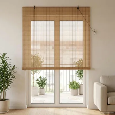 Imagen del producto de Maison Exclusive - Rollo de bambú, 130 x 220 cm