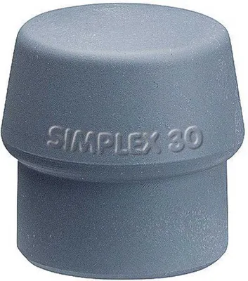Produktbild von Schonhammerkopf SIMPLEX Kopf-Ø 60mm TPE-mid grau mittelh.HALDER