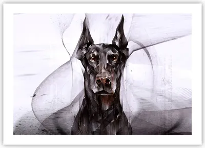 Produktbild von Poster - Poster ohne Rahmen - Hund Abstraktion - 70x50 cm - Wand Bild - Wanddeko - Wandbilder - Kunstposter - Wandposter - Bilder - Kunstdruck - Wanddekoration - Wandbild - P2XAA70x50-3999