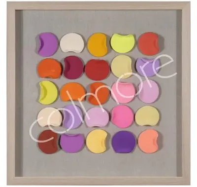 Productafbeelding van Wanddecoratie COLORAE, 60x60x7 cm, meerkleurig