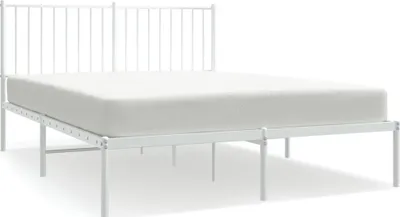 Produktbild von "2026 MODERNE"Bettgestell - Doppelbett - mit Kopfteil Metall Weiß 140x200 cm - Polsterbett Klassische Betten CC4027866