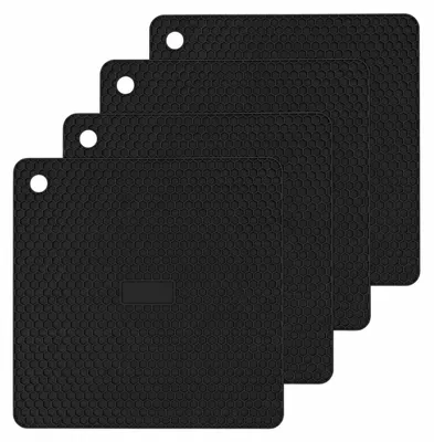 4er Set Silikon-Topfhandschuhe, hitzebeständig bis 250 °C, rutschfest
