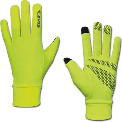 Produktbild von Levaz Infinity gelb - Laufhandschuhe Leicht Sport Joggen Sporthandschuhe Running Herren Damen - Größe: L