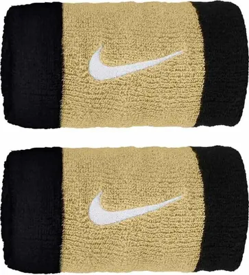 Immagine prodotto di Polsini Nike Swoosh Doublewide 2 pezzi nero/oro N0001586055OS
