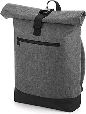 Produktbild von Bagbase Roll-Top Rucksack (12 Liter) BC3146 (Einheitsgröße) (Grau meliert)