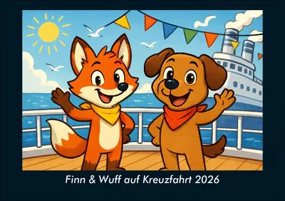 Produktbild von Finn & Wuff auf Kreuzfahrt 2026 Fotokalender DIN A5
