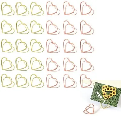 Obrázek produktu pro Držáky na jmenovky z nerezové oceli, 30 kusů, růžové