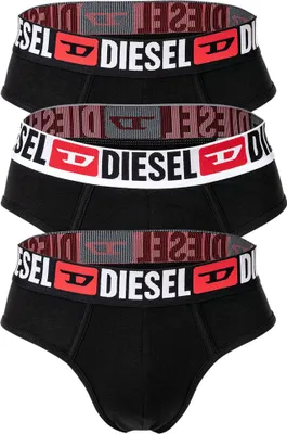 Produktbild von DIESEL Herren Slips, 3er Pack - UMBR-ANDRETHREEPACK, Briefs, Baumwolle Stretch, einfarbig Schwarz/Weiß XL