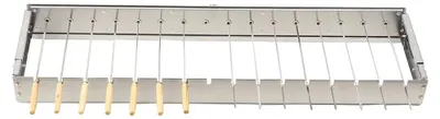 Immagine prodotto di Girarrosto per barbecue, velocità regolabile, design compatto, 15 forchette, lunghezza 80 cm