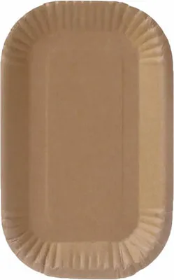 Produktbild von 100x Pappschalen 'Green by Nature' braun 15 x 23 x 2 cm