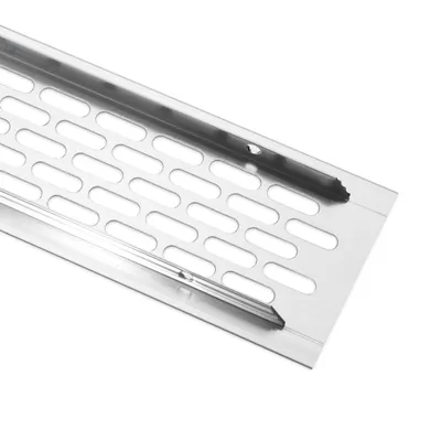 Obrázek produktu pro Nábytková větrací mřížka inox 80x480 mm nábytková mřížka