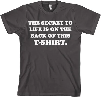 Produktbild von The Sercret To Life! - XX-Large - Dark-Grey