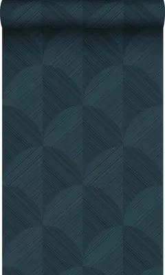 Obrázok produktu pre Origin Wallcoverings tapeta 3D vzor tmavomodrá 53 cm x 10,05 m