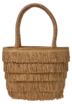 Imagen del producto de Bolso de mano Clayre & Eef, color marrón, fabricado en poliéster