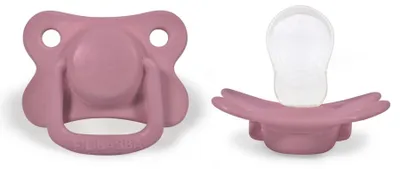 Immagine prodotto di Set da 2 ciucci anatomici in silicone 6M+ Tin - 6+ - Rosa antico | by Filibabba