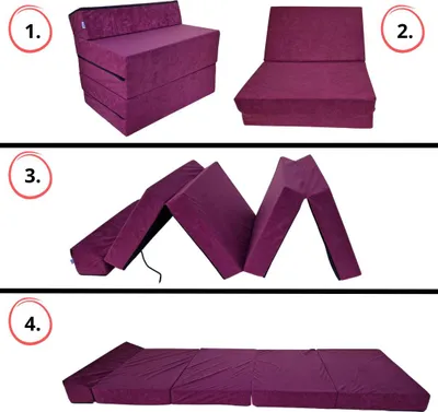 Immagine prodotto di Poltrona materasso pieghevole con poggiatesta 195x70x10 cm - 1224, leggera e portatile, materasso comodo turistico e pratico per ospiti, ideale per campeggio