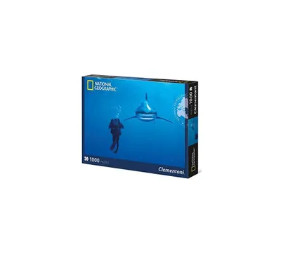 Produktbild von Clementoni National Geographic Puzzle Whitetip Hai 1000 Teile Puzzel Shark