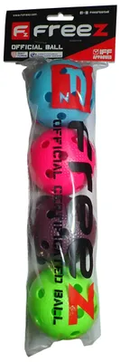 Obrázek produktu pro Florbalové míčky  FREEZ - 4 ks v sáčku