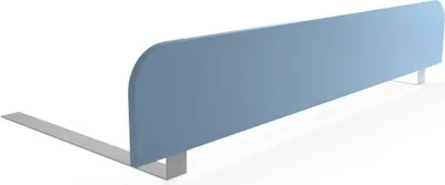 Produktbild von regalik Bettgitter Rausfallschutz Kinderbett 120x20 cm – Blau Stabile Absturzsicherung ohne Bohren – Einfache Montage unter der Matratze
