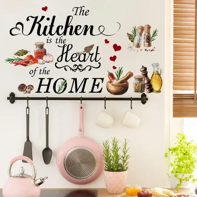 Immagine prodotto di Adesivi da parete etichettatura alimentare - Adesivi da parete cucina - Decorazione parete sala da pranzo - Decorazione parete per bambini - Facile da applicare - 100% vinile amico
