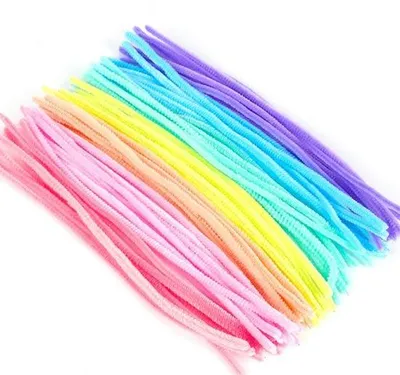 Immagine prodotto di Filato di ciniglia - Pfeifenreisende - Set per il bricolage dai colori vivaci - Bricolage - 30 cm - 7 colori - Adatto a progetti di bricolage e per il bricolage - 100 pezzi