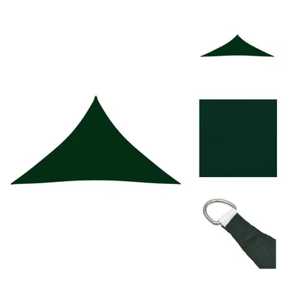 Produktbild von vidaXL Sonnensegel Oxford-Gewebe Dreieckig 3,5x3,5x4,9 m Dunkelgrün - Sonnenschirme & Sonnenschutze