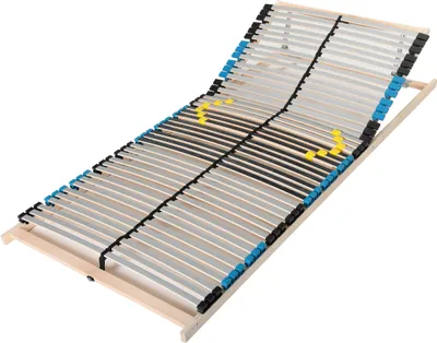 Obrázek produktu pro Ergonomický 7zónový lamelový rám 140x200, vícenásobně nastavitelná hlavová část, 42 lamel, lamelový rám z bukového dřeva, vyrobeno v Německu, vlastní montáž, nosnost do 150 kg