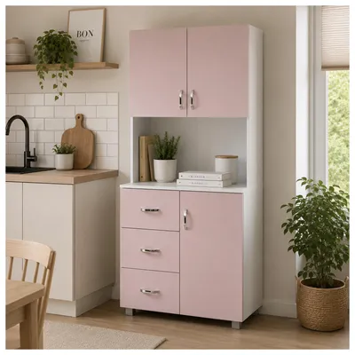 Produktbild von Küchenschrank Blanca Rosa Weiß