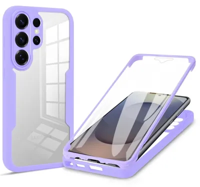 Immagine prodotto di Custodia a 360 gradi per Samsung Galaxy S26 Ultra 5G con protezione per lo schermo, viola