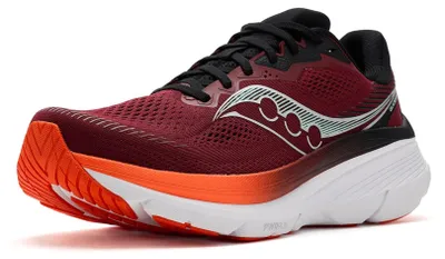 Productafbeelding van Saucony Guide 19 heren hardloopschoen, kleur: rood/oranje, maat 8.5