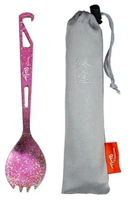 Zdjęcie produktu dla Spork tytanowy 3W1 widelec łyżka otwieracz do kemping turystyki