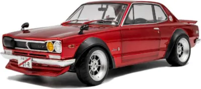 Image de Solido Model Car Echelle 1:18 Nissan Skyline (C10) HAKOSUKA rouge 1970 S1813002